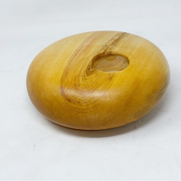 SIGNED & DATED Box Elder Hand Lathed Modern Wild Grass Vase RICHARD FITCH - Picture 4 of 14